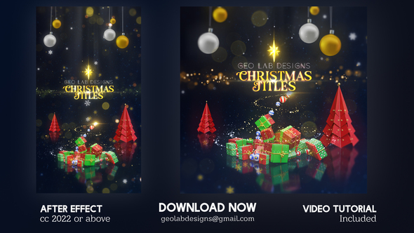 Photo of Christmas Titles – Videohive 61207343