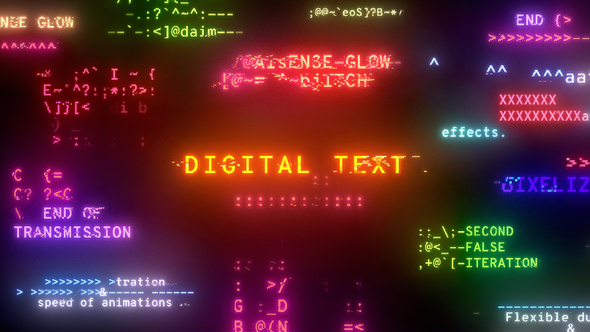 Photo of Digital Text – Videohive 22939244