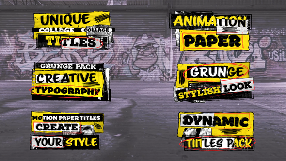 Photo of Collage Paper Titles – Videohive 61515189