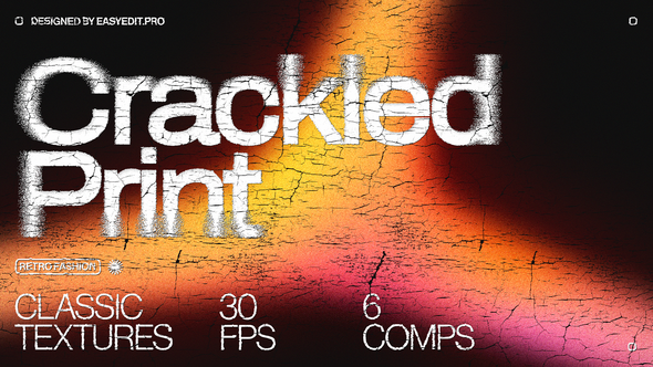 Photo of Crackled Print Typography – Videohive 61107756