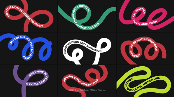 Photo of Curved Text Animations – Swirl Titles – Videohive 61200427