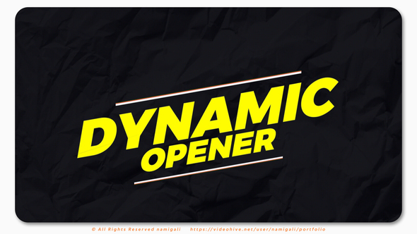 Photo of Dynamic Opener – Videohive 61528117