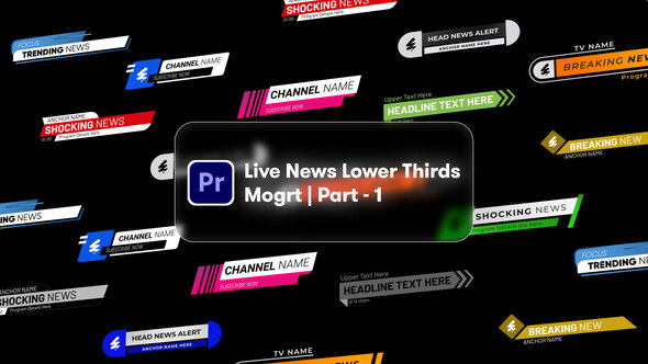 Photo of Edit News Live Lower Thirds MOGRT – Videohive 61468299