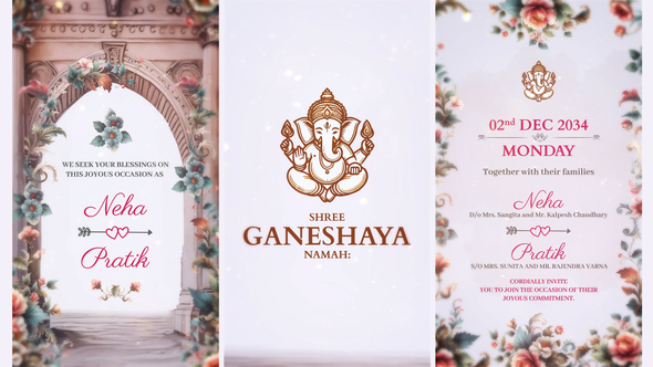 Photo of Elegant & Traditional Video Invite – Videohive 61554378