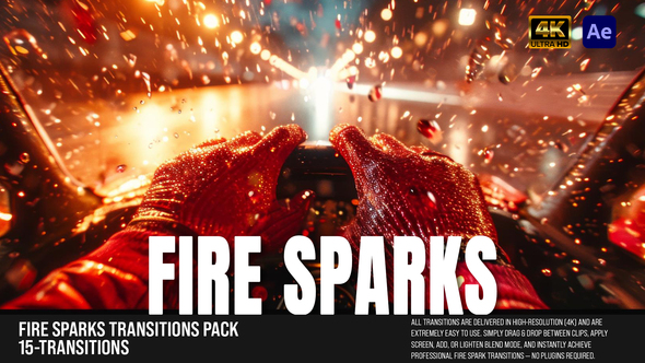 Photo of Fire Sparks Transitions Pack – Videohive 61476346