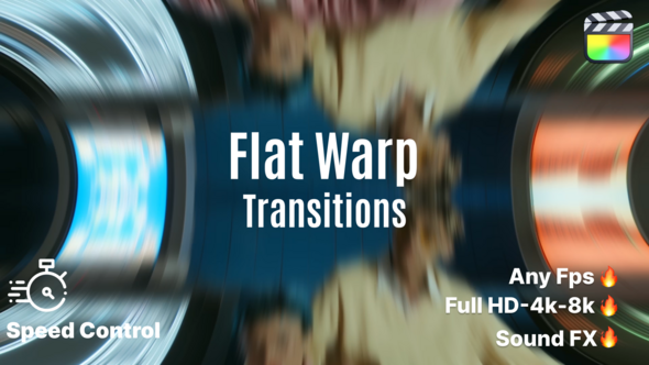 Photo of Flat Warp Transition – Videohive 61460999
