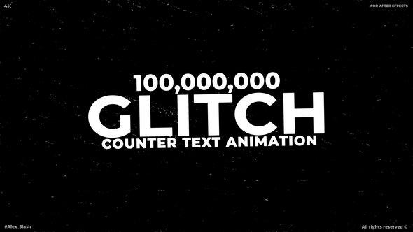 Photo of Glitch Counter Text Animation – Videohive 61550185