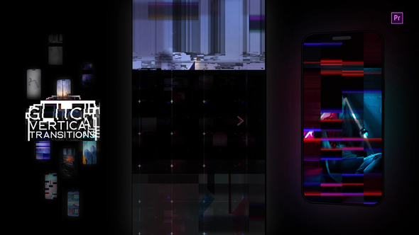 Photo of Glitch Vertical Transitions – Videohive 61509656