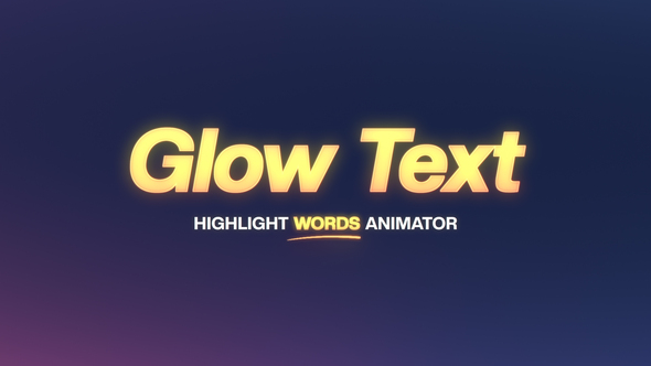Photo of Glow Text Animation – Videohive 61200676