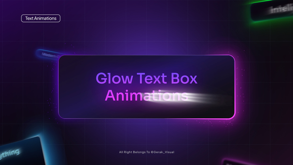 Photo of Glow Text Box Animations – Videohive 61571951