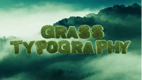 Photo of Grass Typography – Videohive 61485710