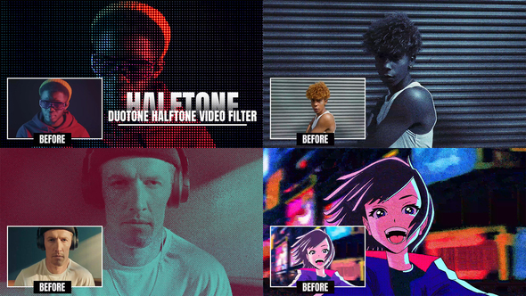 Photo of Halftone and Duotone Effects | FCPX – Videohive 61555224