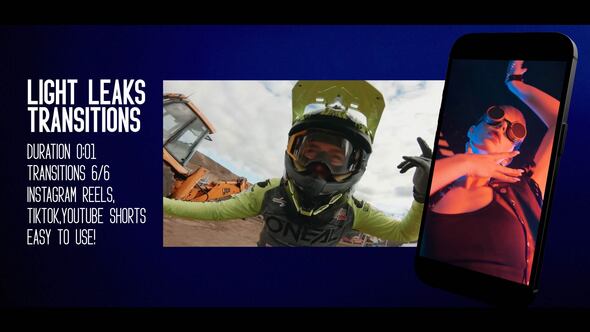 Photo of Horizontal and Vertical Light Leaks Transitions – Videohive 61460165