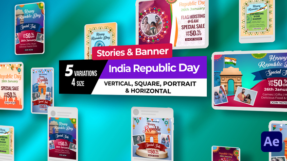 Photo of Indian Republic Day Stories and banners – Videohive 61527002