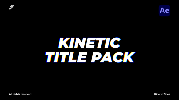 Photo of Kinetic Titles – AE – Videohive 61256647