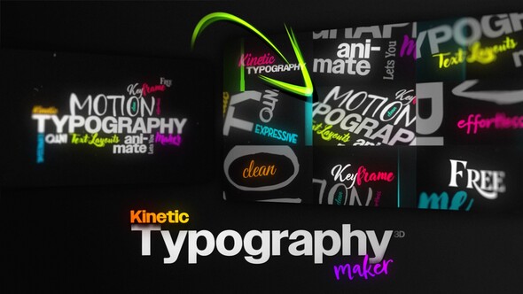 Photo of Kinetic Typography Maker 3D | Procedural Text Animation Engine for Custom Layouts No-Keyframes – Videohive 61385043