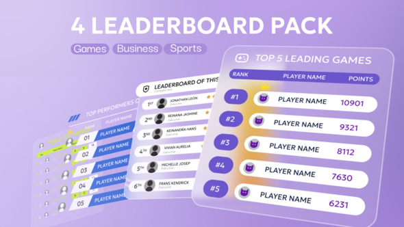 Photo of Leaderboard – Videohive 61148124