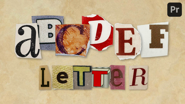 Photo of Letters Ransom – Videohive 61365387