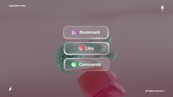 Photo of Liquid Glass Titles – Videohive 61344941