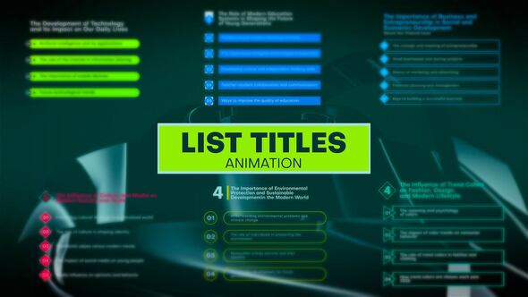 Photo of List Titles V2 | MOGRT – Videohive 61389388