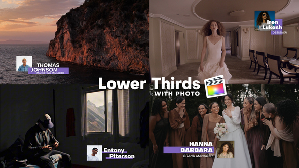 Photo of Lower Thirds with Photo | FCPX – Videohive 61545846