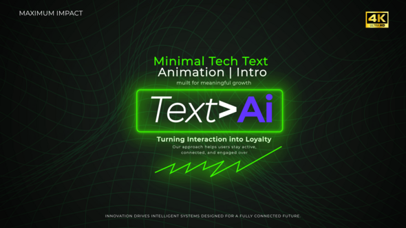 Photo of Minimal Tech Text Animation | Intro – Videohive 61555176