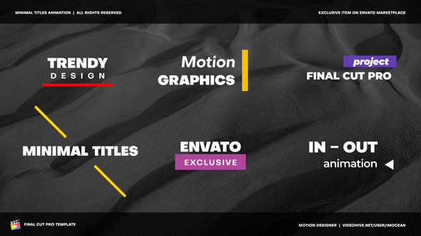 Photo of Minimal Titles Animation X | FCPX – Videohive 61429675
