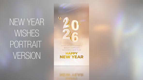 Photo of New Year Wishes 2026_Portrait – Videohive 55918207