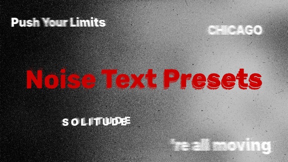 Photo of Noise Text Presets – Videohive 61534988