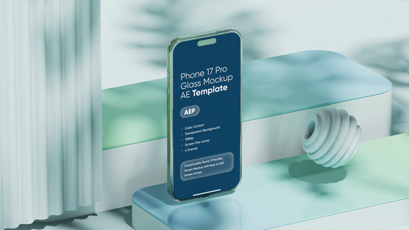 Photo of Phone 17 Pro Glass Screen Mockup Template – Videohive 61486050