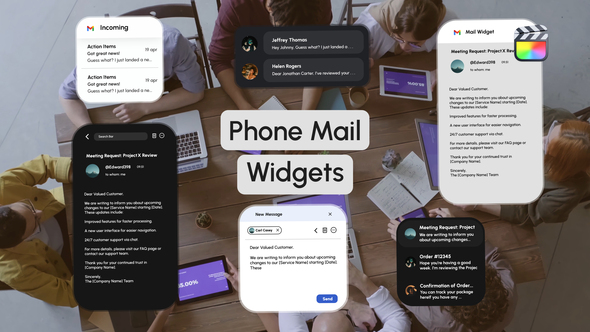 Photo of Phone Mail Widgets – Videohive 61399940