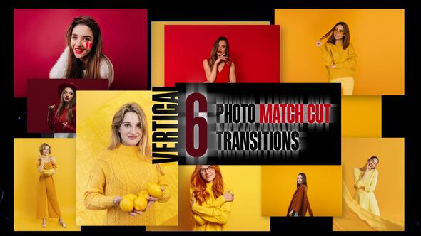 Photo of Vertical Photo Match Cut Transitions – Videohive 61430392
