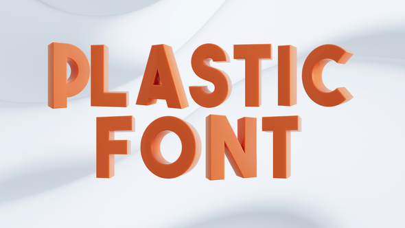 Photo of Plastic Animated Font – Videohive 61497341