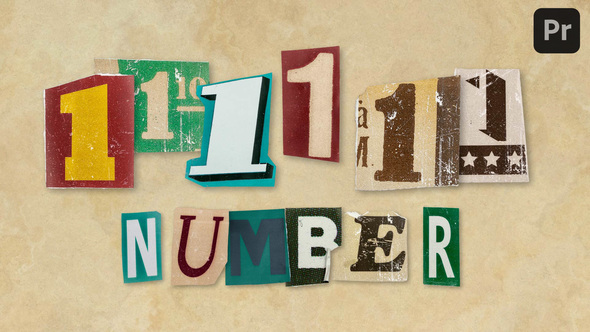 Photo of Ransom Letters – 1 Number – Videohive 61273244