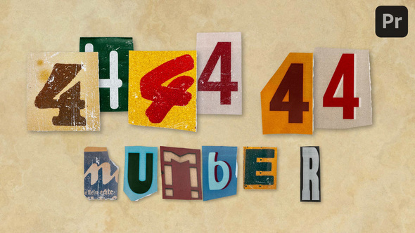 Photo of Ransom Letters – 4 Number – Videohive 61322272