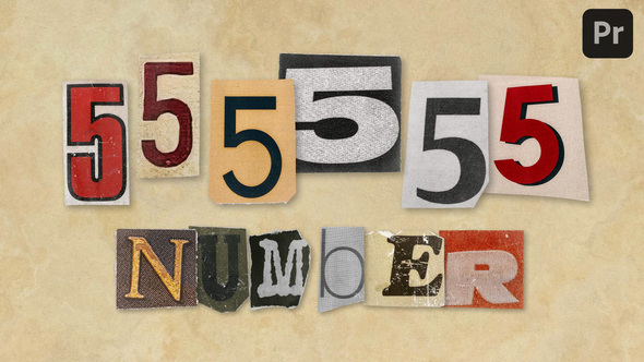 Photo of Ransom Letters – 5 Number – Videohive 61322295