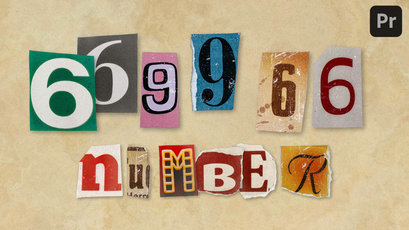 Photo of Ransom Letters – 6 Number – Videohive 61322301