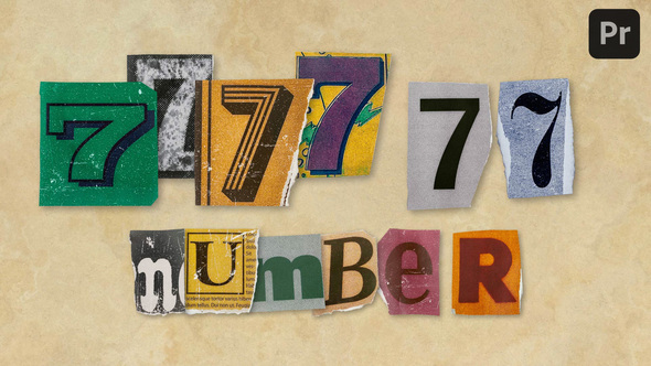 Photo of Ransom Letters – 7 Number – Videohive 61338741