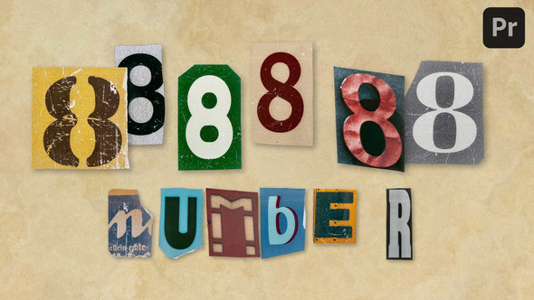 Photo of Ransom Letters – 8 Number – Videohive 61338744