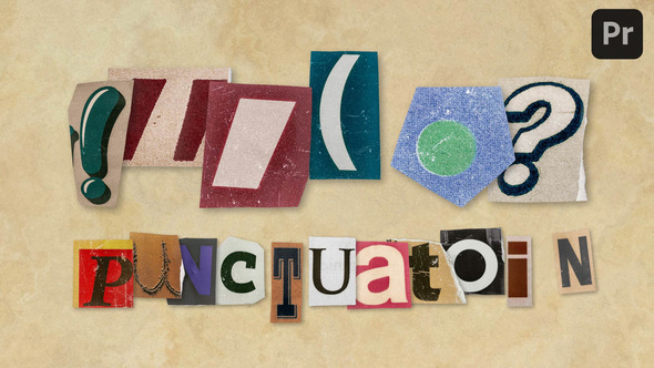 Photo of Ransom Letters – Punctuation – Videohive 61365631