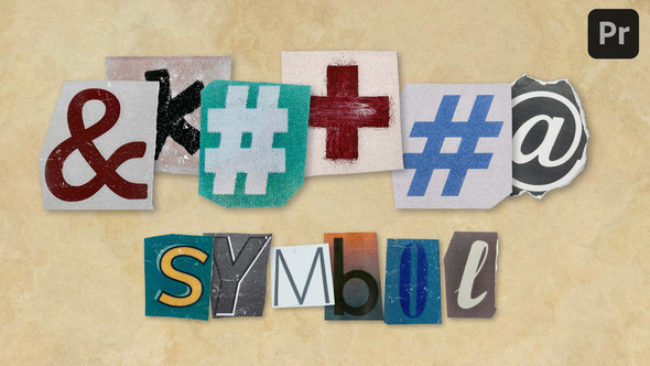 Photo of Ransom Letters – Symbols – Videohive 61417426