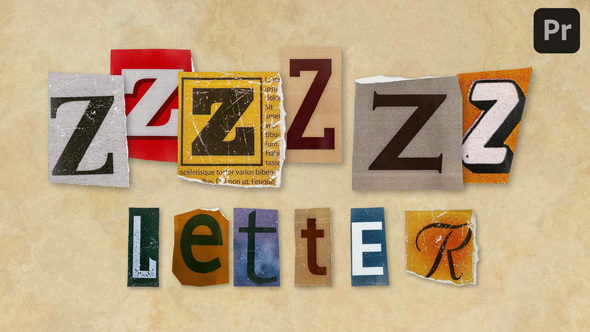 Photo of Ransom Letters – Z Letters – Videohive 61267299