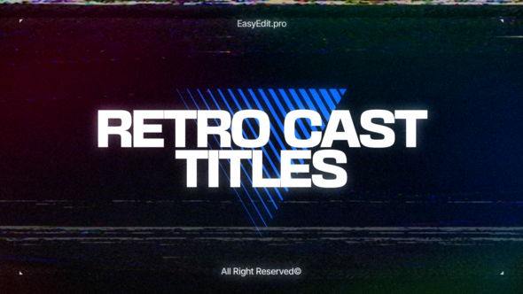 Photo of Retro Cast Titles | DR – Videohive 61488234