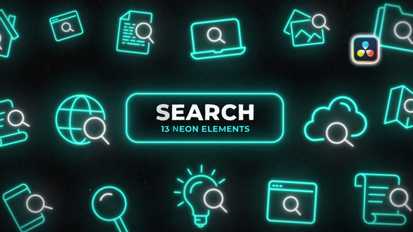 Photo of Search Neon Icons – Videohive 61256577