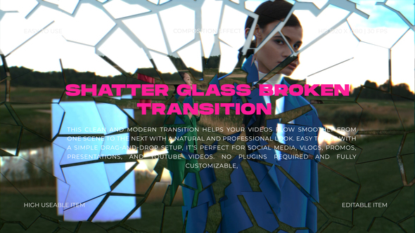 Photo of Shatter Glass Effect Transition – Videohive 61496928