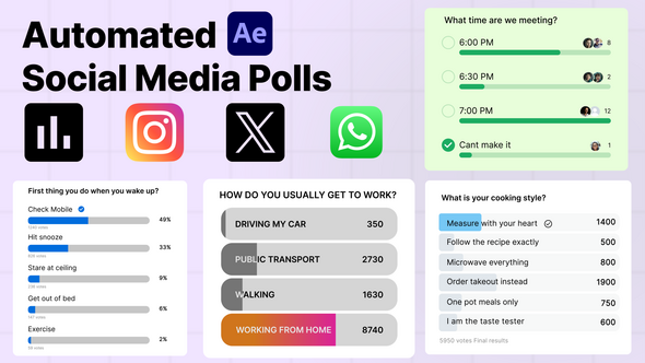 Photo of Social Media Polls Maker – X, WhatsApp, Instagram – Videohive 61519515