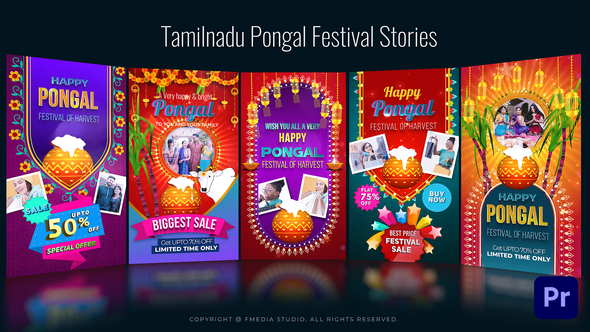 Photo of Tamilnadu Pongal Festival Stories- Mogrt – Videohive 61386846