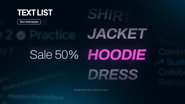 Photo of Text List – Videohive 61343893