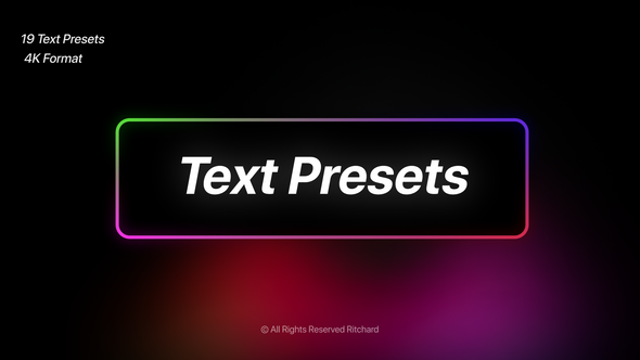 Photo of Text Presets – Videohive 61476567