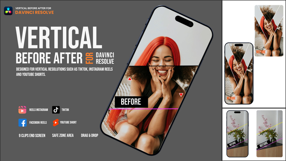 Photo of Vertical Before After Davinci Resolve – Videohive 61461812